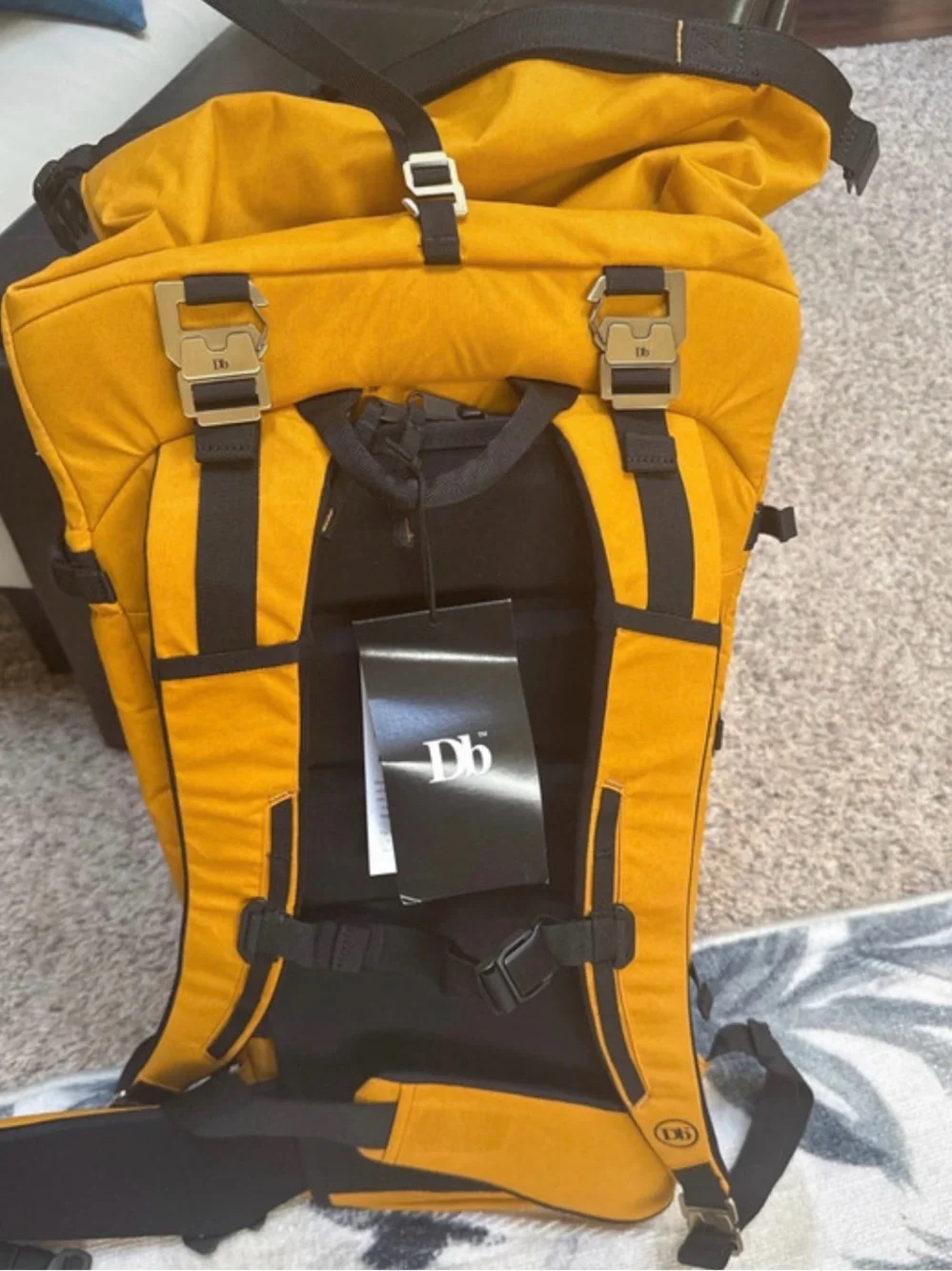 New Yellow Roll-Top Backpack - by Db Journey